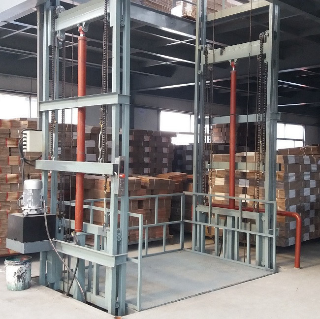 導(dǎo)軌鏈條式升降平臺臺面傾斜原因有哪些?(圖1) \